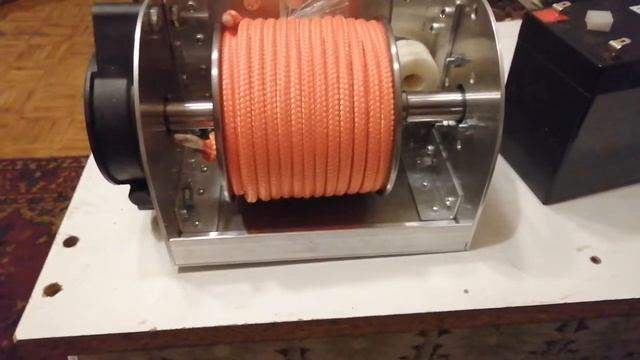 Самодельная якорная лебедка на лодку ПВХ. смотреть онлайн