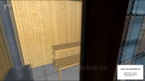 Проект бани 8 на 8м Рroject sauna №B 0007 16