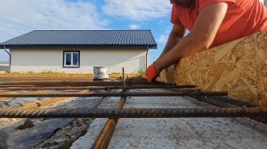 Как вязать быстро арматуру крючком для плиты. Способ 2.