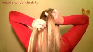 Плетение Французской Косы Наоборот на Себе (Видео-Урок). Reverse French Braid itself Tutorial