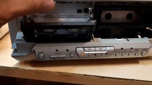 Демонстрация работы после профилактики кассетной деки Technics RS-EH760.
