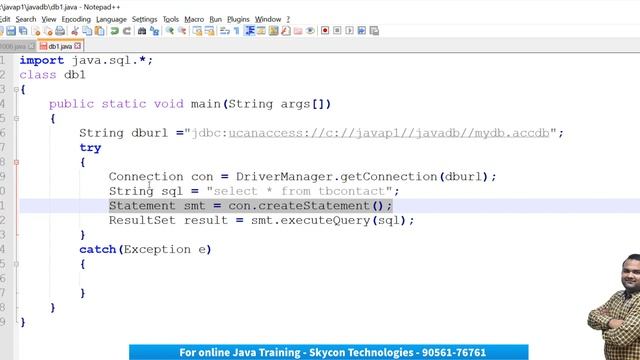 #jdbc #javadatabaseconnectivity Select records from ms access using java- java database connectivit смотреть онлайн