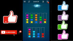 Ball Sort Puzzle Level 23 Color Sorting Games Level 23