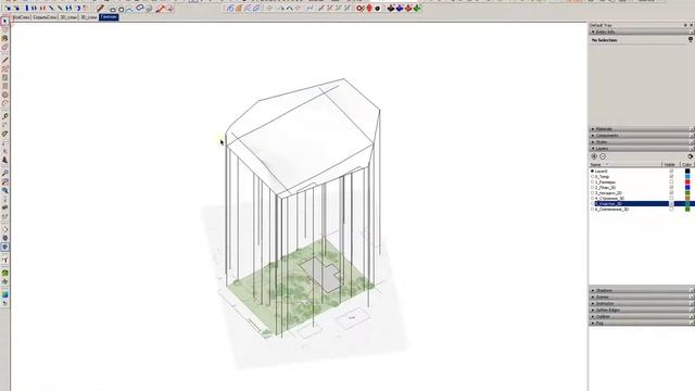 Проектирование участка SketchUp. 1 Построение исходного рельефа смотреть онлайн