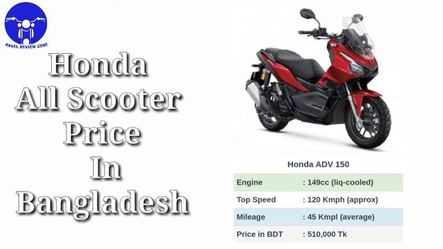 Honda All Scooter Price In Bangladesh || Rasel Review Zone смотреть онлайн