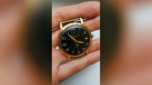 Часы СССР Командирские Чистополь с окном даты механизм 2214 стоп секунда смотреть онлайн