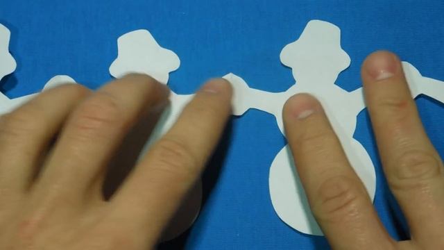Как сделать гирлянду из бумаги. Снеговики смотреть онлайн