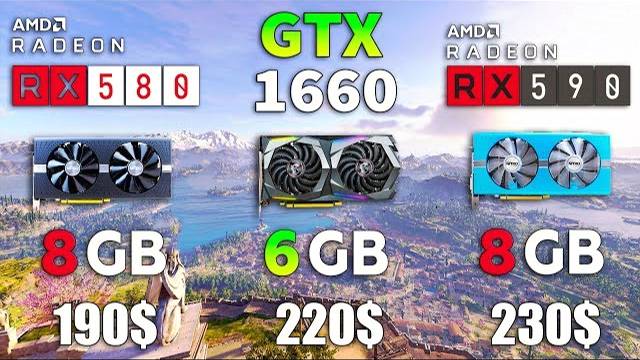 GTX 1660 vs RX 580 vs RX 590 Test in 8 Games смотреть онлайн
