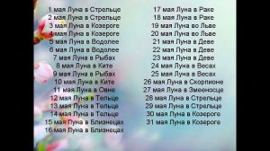 Лунный календарь 2021 года