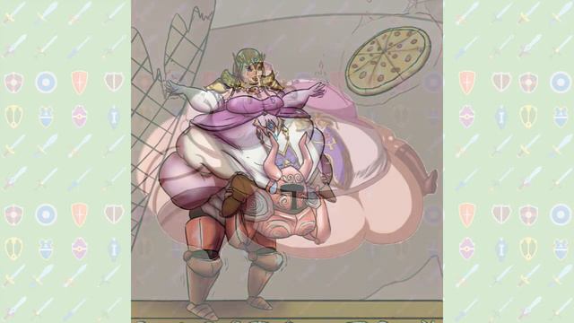Princess Zelda (The Legend Of Zelda) As Fat Parody