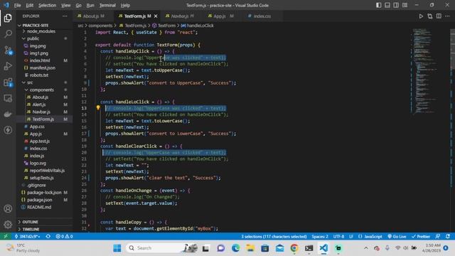2023 | Ultimate React JS Course | Fixing more Textutils issues | Last video of project I textutils. смотреть онлайн