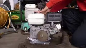 Honda GX-120 (GX120) работа бензинового двигателя
