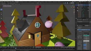 курс по BLENDER Домик урок 4
