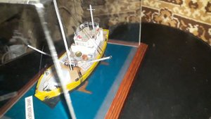 Модель баркаса Верещагина из "Белого солнца пустыни"