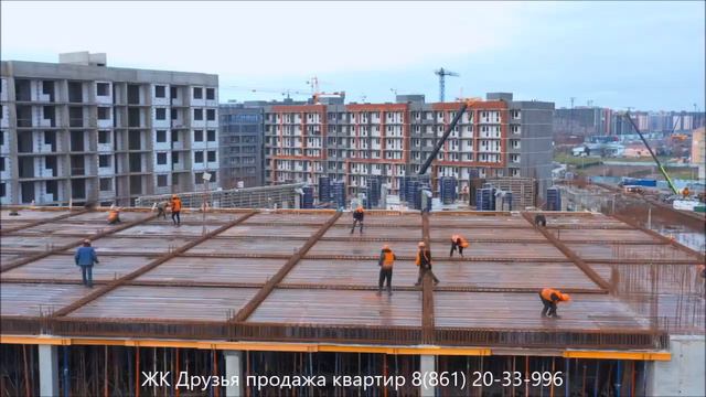 Ход строительства ЖК Друзья в Краснодаре I ФЕВРАЛЬ 2024 I Квартиры в Краснодаре