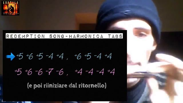redemption song (my way played) - harmonica tabs -short version смотреть онлайн