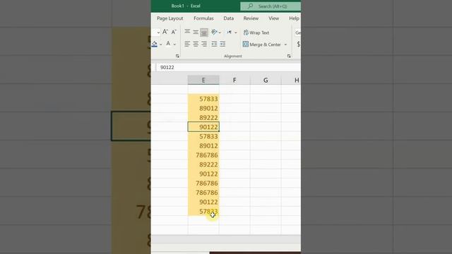 Removing duplicates elements in columns in excel