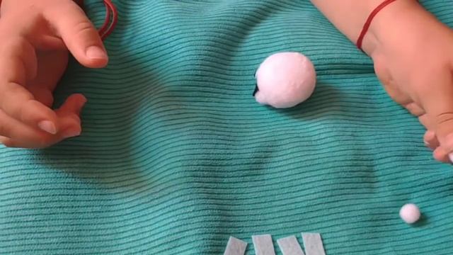 Белый мишка из помпона смотреть онлайн