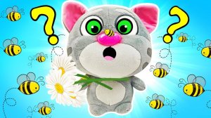 Видео для детей – Кота Тома укусила пчела! Веселые игры в игрушки Говорящий Том