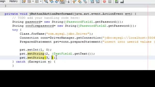 how to code password and confirm password on net beans смотреть онлайн