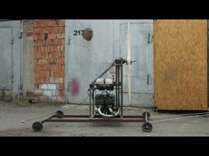 Деревянный винт. Замер тяги. Постройка аэросаней из Иж Юпитер.