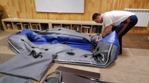 Правильно сворачиваем ПВХ лодку Rusboat 340LS.