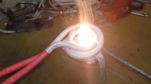 Индукционный нагрев и гибка вольфрамовых стержней