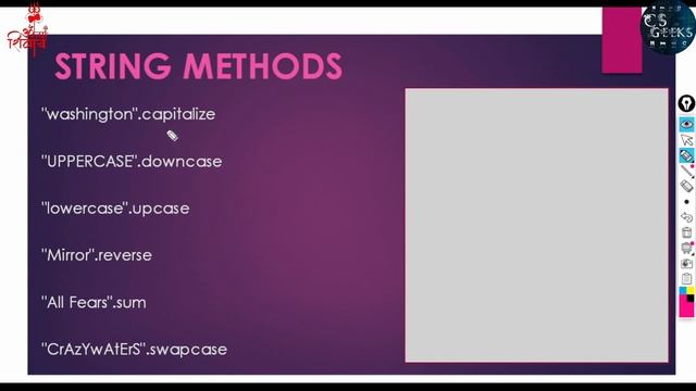 String Operators ( + , Append , * , [ ] ) || Sub-String || String Methods || Ruby Class #06