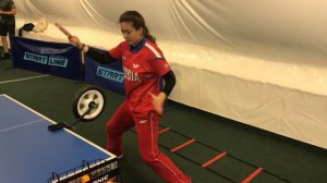 Как сделать топ-спин слева в настольном теннисе?