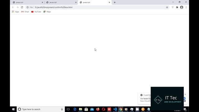 javascript confirm box in Hindi, Urdu Tutorials