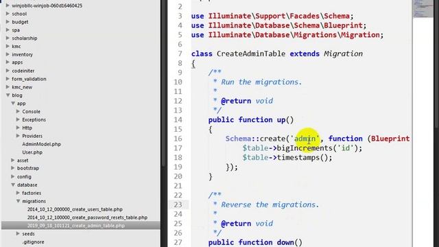 laravel migration | laravel project bangla _05