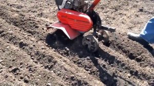 Фрезеровка грядок легким культиватором MTD 330T