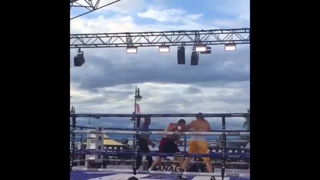 2nd Professional fight Victor Ialimov in Evian , France July 2017