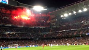 Болельщики Галатасарая в Сантьяго Бернабеу