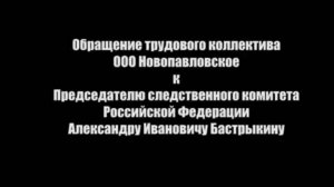 Отражение реальности Обращение к Председателю следственного комитета Александру Бастрыкину