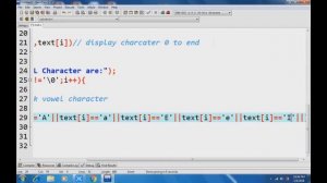 c programming count vowels and consonant  in a string