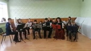 Оркестр аккордеонов и баянов- 13 человек  В. Баканов "Скоморошина"