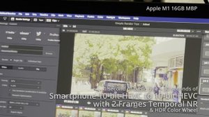 Acer Swift X (5800U) vs Apple M1 16GB Macbook Pro on Davinci Resolve 17.3.1 Simple Rendering