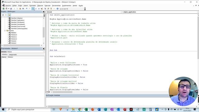 Objeto Application (VBA) смотреть онлайн