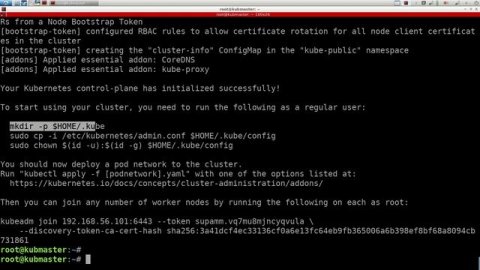KUBERNETES - 5. INSTALLATION : KUBADM INIT, FLANNEL...