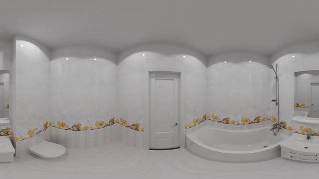 Летний сад, панорамное видео (можно поворачивать камеру на 360°) смотреть онлайн