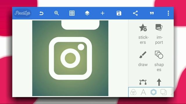 How To Make Instagram Logo in Pixel Lab