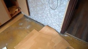 Укладка ламината на кухне 1