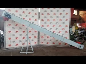 Транспортер ленточно скребковый ширина 200мм.mp4