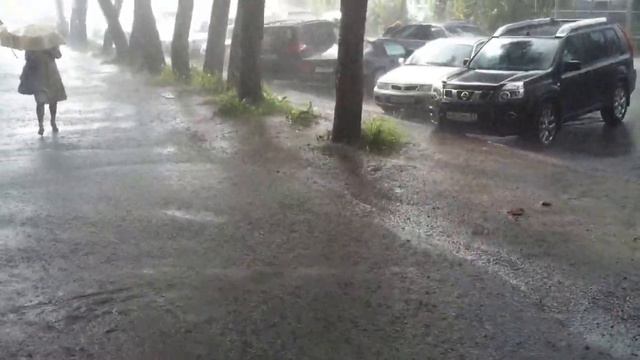 Ливень в Мурманске