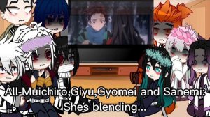 Past Hashiras react to Nezuko||kny||