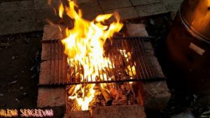 Готовим Мясо на Природе на Костре Маринованное в Кефире #свинина #рецепты #костёр #мясо