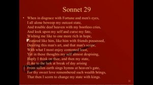 Читаю Sonnet 29 by Willliam Shakespeare. (Reading Sonnet 29)