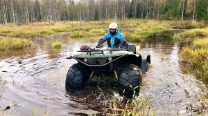 Закрываем сезон и тестируем квадроцикл Сокол / Close the season and testing the big Super ATV Sokol