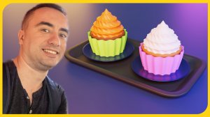 Как сделать кекс в Блендере | How to make a cupcake in Blender 3D